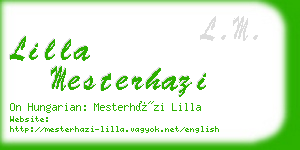 lilla mesterhazi business card